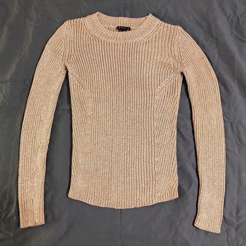 Theory Metallic Sweater